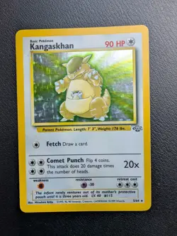 Kangaskhan 5/64 Holo Jungle Rare Pokemon Card - Excellent - Image 1