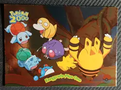 Topps Pokemon The Movie 2000 PIKACHU EXEGGCUTE PLUS ONE SILVER FOIL #6 BLue Logo - Image 1