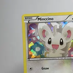 2011 Pokemon BW13 Minccino Cosmos Cracked Ice Holo Star Promo Black and White - Image 4