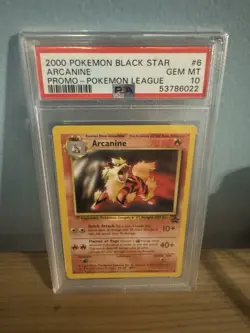 2000 Pokemon Black Star Promo Arcanine PSA 10 - Image 1