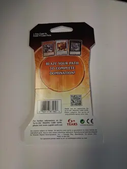 Yugioh Sleeved Booster Pack Blazing Dominion Booster Pack New Factory Sealed TCG - Image 2