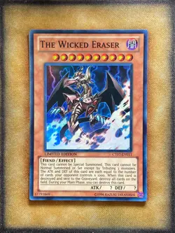 Yugioh The Wicked Eraser CT07-EN011 Super Rare Limited Edition LP - Image 1