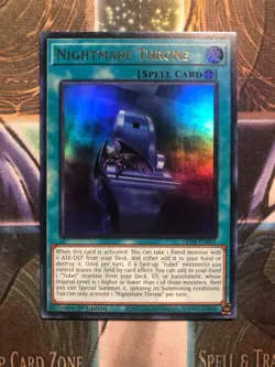 *** NIGHTMARE THRONE *** 1ST EDITION ULTRA RARE LEDE-EN061 YUGIOH! - Image 1