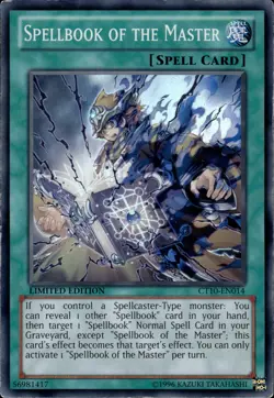 Spellbook Of The Master - Super Rare Limited Edition CT10-EN014 - MP - YuGiOh - Image 1