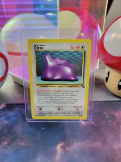 Ditto (Unlimited) 18/62 Pokemon TCG Fossil Regular Rare NM - Image 1