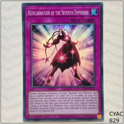Reincarnation of the Seventh Emperor - CYAC-EN098 - Super 1st Edition Yugioh - Image 1