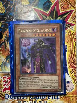 Yugioh Dark Eradicator Warlock SD6-EN001 1st Edition 1996 HOLO - Image 1