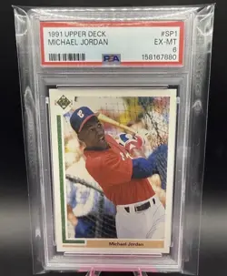 Michael Jordan 1991 Upper Deck Baseball PSA 6 #SP1 - Image 1