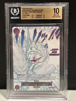 Lightning Dragon [Alt Art] OP15-077 One Piece Adventure on Kami's Island BGS 10! - Image 1