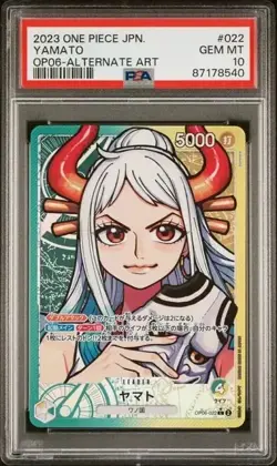 One Piece TCG 2023 One Piece JP. Yamato OP06-ALTERNATE ART #022 PSA 10 GEM MT - Image 1