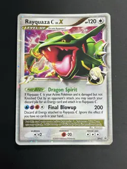 Pokemon TCG Rayquaza C LV.X Diamond and Pearl DP47 Holo Promo Level Up 120HP - Image 1