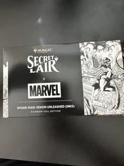 MTG Secret Lair x Spider-Man: Venom Unleashed Inks (Rainbow Foil) - SLD New - Image 1