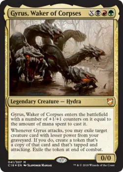 x1 Gyrus, Waker of Corpses - Foil M MTG Commander 2018 M/NM, English - Image 1