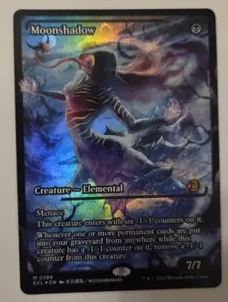 Mtg Lorwyn Eclipsed Moonshadow Borderless 0386 NM Foil - Image 1