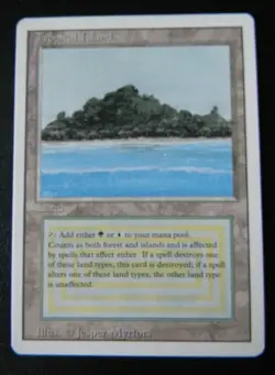 TROPICAL ISLAND : MTG : REVISED : DUAL LAND :VERY FINE/NM : 1994 : SEE PHOTO'S - Image 1