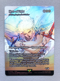 Mtg Carte Magic Final Fantasy Adeline Resplendent Amano Hero FOIL Showcase NM - Image 1