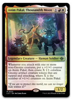 Anim Pakal, Thousandth Moon #223 (Foil) LP Lost Caverns of Ixalan LCI Magic MTG - Image 1