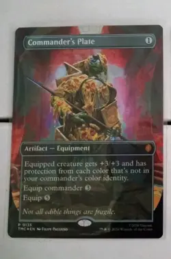 Commander's Plate Borderless Commander Teenage Mutant Ninja Turtles Foil 0135 - Image 1