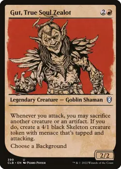 Gut, True Soul Zealot | #399 | CLB | MTG | Foil | LP - Image 1