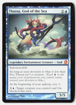 Thassa, God of the Sea 66 Mythic Theros Magic: The Gathering Lightly Played - Image 1