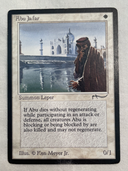 1x Abu Ja'far Arabian Nights MTG Magic the Gathering MP (scuffed) - Image 1