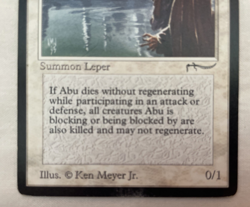 1x Abu Ja'far Arabian Nights MTG Magic the Gathering MP (scuffed) - Image 3