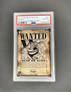 One Piece Card English - Buggy Wanted SP #OP09-051 - OP09 Four Emperors - PSA 10 - Image 1