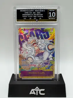 Monkey D Luffy Gear 5 OP05-119 SEC Pristine 10 GetGraded One Piece Card - Image 1