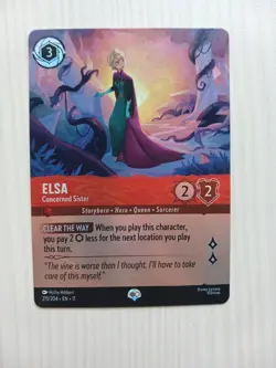 Disney Lorcana Epic Elsa Concerned Sister 215/204 EN 11 Winterspell - Image 1