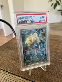 2025 POKEMON DRI EN-DESTINED RIVALS ILLUSTRATION RARE MISTY'S PSYDUCK PSA 10 - Image 1
