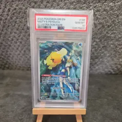 2025 POKEMON DRI EN-DESTINED RIVALS ILLUSTRATION RARE MISTY'S PSYDUCK PSA 10 - Image 1