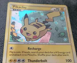 The Pokemon Company Pokemon TCG Pikachu HGSS03 HGSS Promo Holo English 70HP 2010 - Image 2