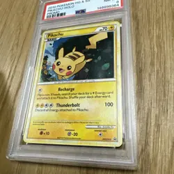 2010 POKEMON HEARTGOLD & SOULSILVER PROMO #HGSS03 PIKACHU-HOLO PSA 8 - Image 2