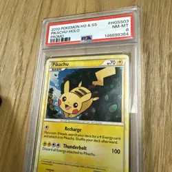 2010 POKEMON HEARTGOLD & SOULSILVER PROMO #HGSS03 PIKACHU-HOLO PSA 8 - Image 3