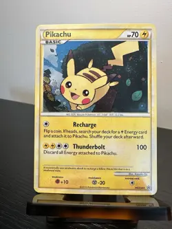 2010 Pokemon Pikachu Heartgold Soulsilver Black Star Promo Holo #HGSS03 - Image 1