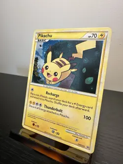 2010 Pokemon Pikachu Heartgold Soulsilver Black Star Promo Holo #HGSS03 - Image 3
