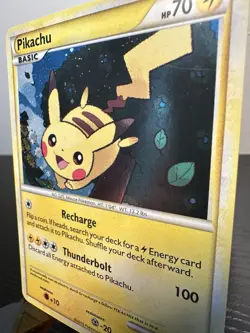 2010 Pokemon Pikachu Heartgold Soulsilver Black Star Promo Holo #HGSS03 - Image 4