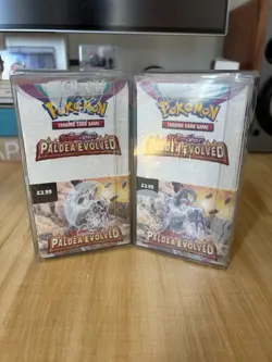 Pokemon TCG S&V Paldea Evolved Half Booster Box 18 Packs Sealed - Image 1