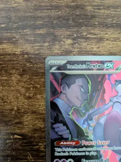 Pokemon TCG Destined Rivals Team Rocket's Mewtwo EX Sir 231/182 - Image 2