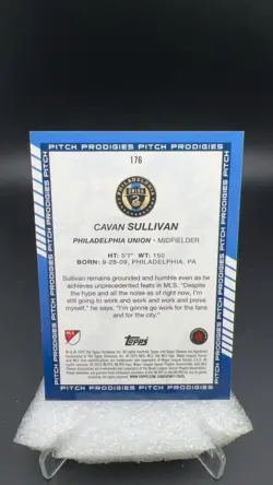 2025 Topps Chrome MLS Cavan Sullivan RC Black Wave Refractor /10 #19284 S - Image 2