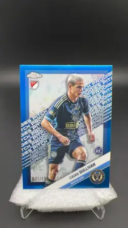 2025 Topps Chrome MLS Cavan Sullivan Blue Refractor RC /150 #19299 S - Image 1
