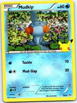 Mudkip 019/025 Promo McDonald's 25th Anniversary Promos FOIL Holo Near Mint - Image 1