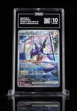 2023 Pokemon Scarlet & Violet 244/198 Miraidon EX SIR TAG 10 - Image 1