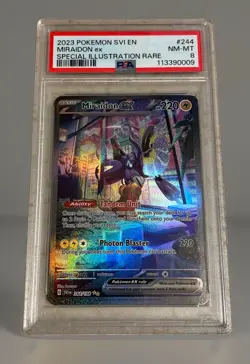 2023 Pokemon Scarlet & Violet Miraidon EX SIR 244/198 NM-MINT PSA 8 - Image 1