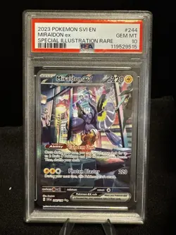 Pokemon 2023 Miraidon ex 244/198 Alt Art SIR Scarlet & Violet GEM MINT PSA 10 - Image 1