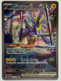 2023 NM Pokemon Miraidon ex SIR 244/198 SV01: Scarlet & Violet Base Near Mint - Image 1