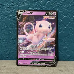 Pokemon TCG Crown Zenith Mew v Holo Ultra Rare Card 060/159 Near Mint NM - Image 1