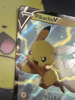 Pikachu V SWSH063 NM Full Art Promo Rare Pokemon Card - Image 5