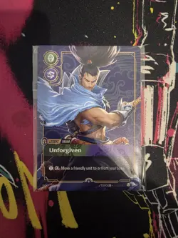 Riftbound Yasuo, Unforgiven - Sealed Plated Metal Prize Wall Card - Image 1