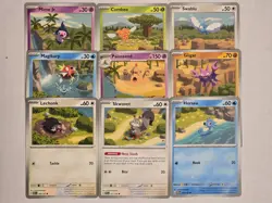 Hyogonosuke ~ Pokemon TCG ~ Connected Art Cards Set ~ Complete Nine (9) Cards NM - Image 1
